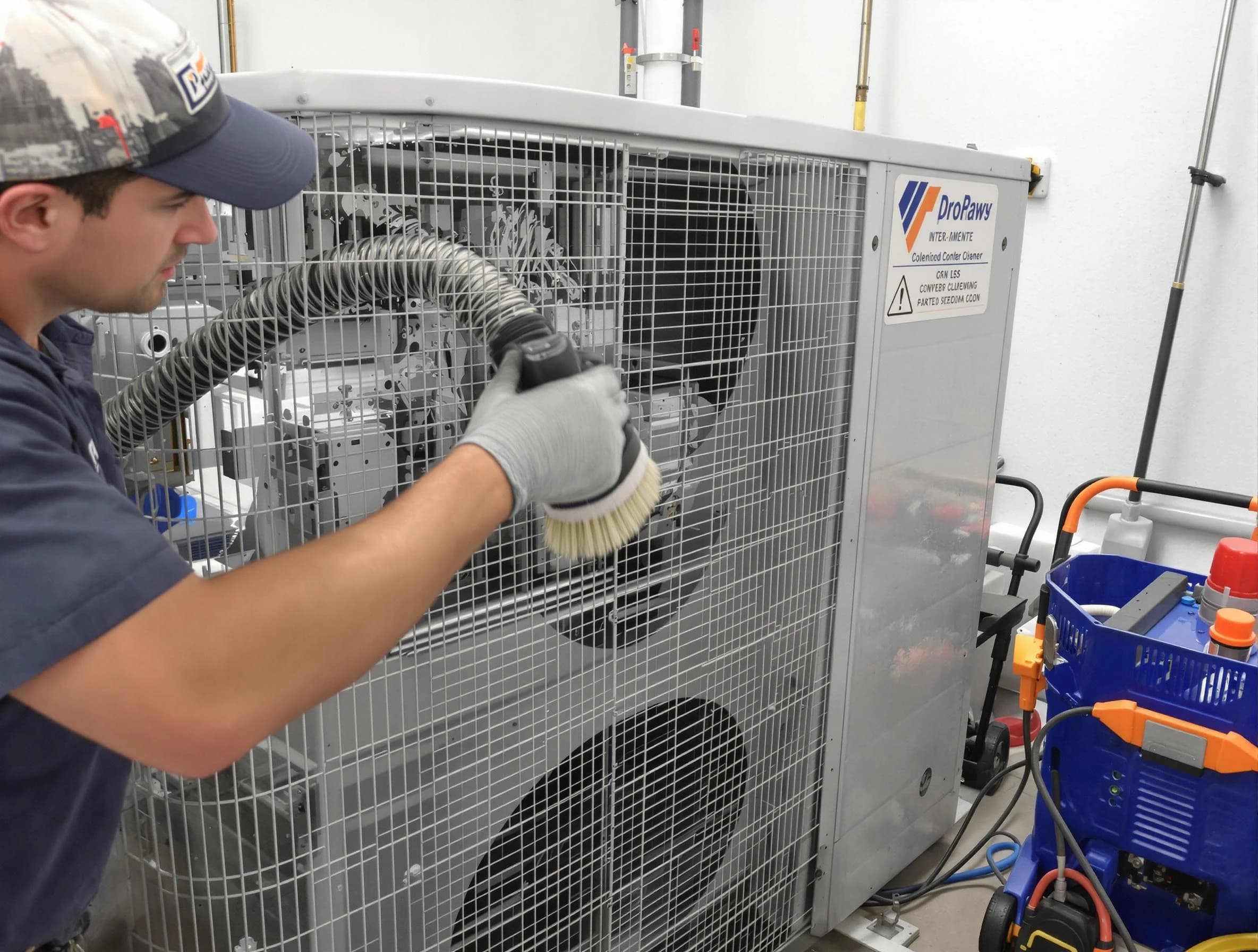 Taylorsville Air Duct Cleaning specialist performing precision AC coil cleaning for improved system performance in Taylorsville