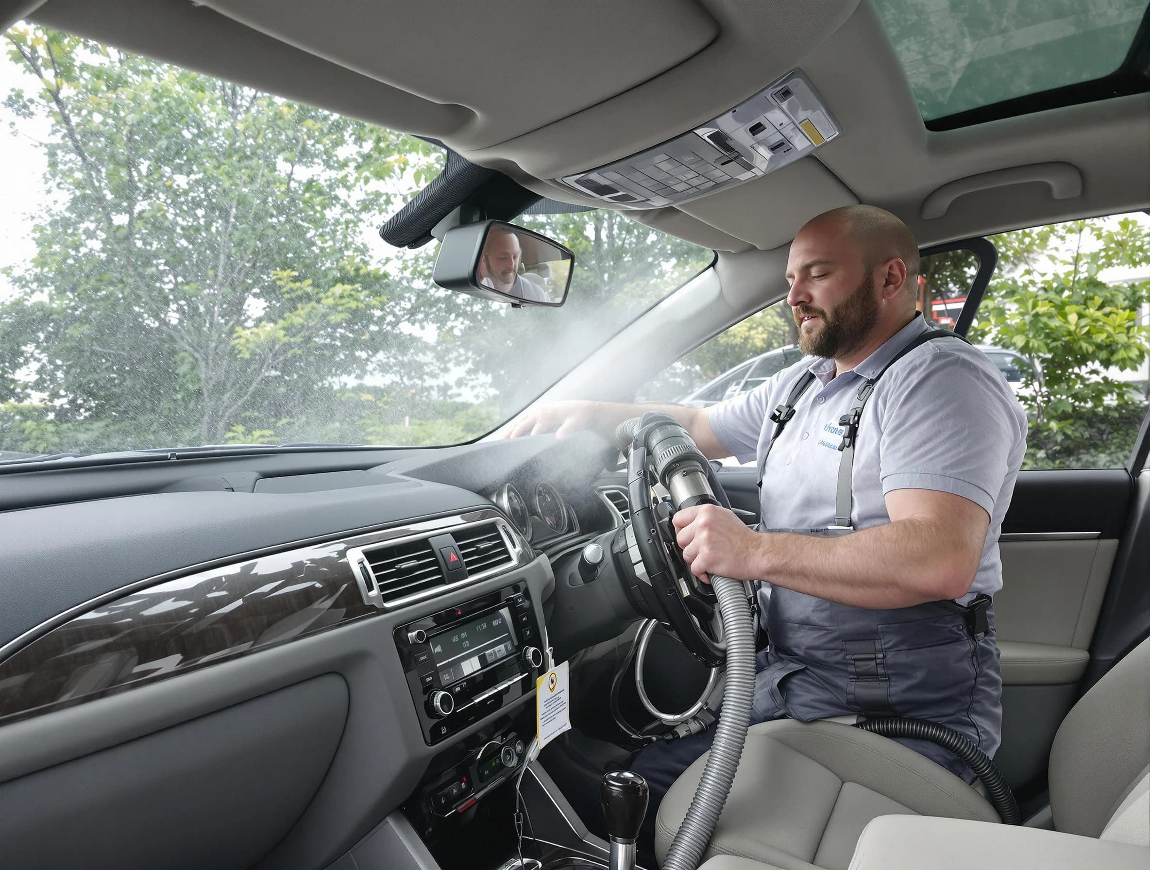 Taylorsville Air Duct Cleaning specialist performing professional car duct cleaning in Taylorsville