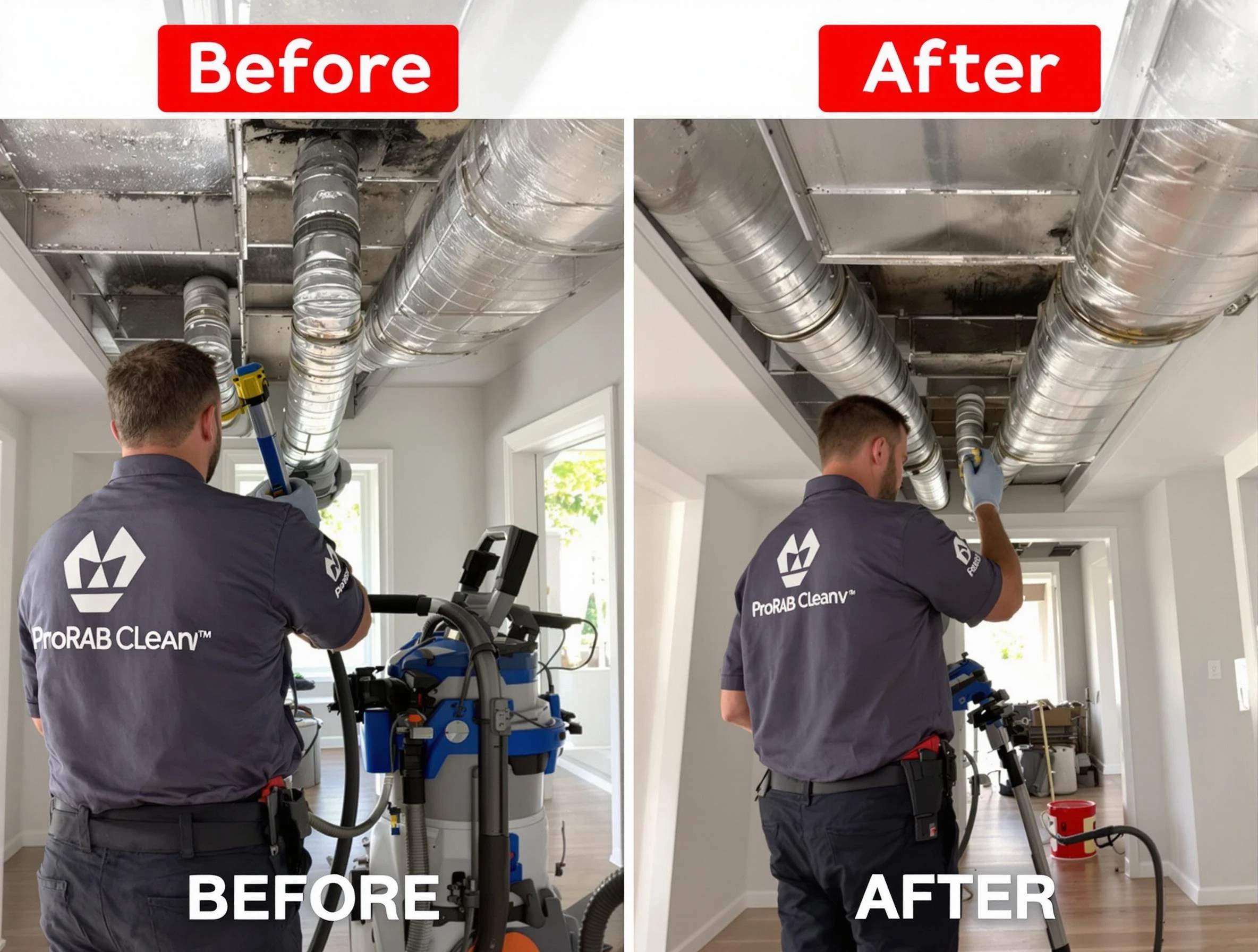 Taylorsville Air Duct Cleaning expert performing thorough residential duct cleaning in a Taylorsville home